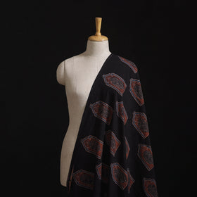 Natural Dyed Hand Block Print Ajrakh Cotton Hakoba Fabric 26