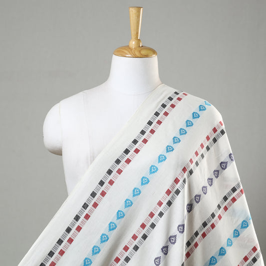 White - Jacquard Prewashed Cotton Fabric 11