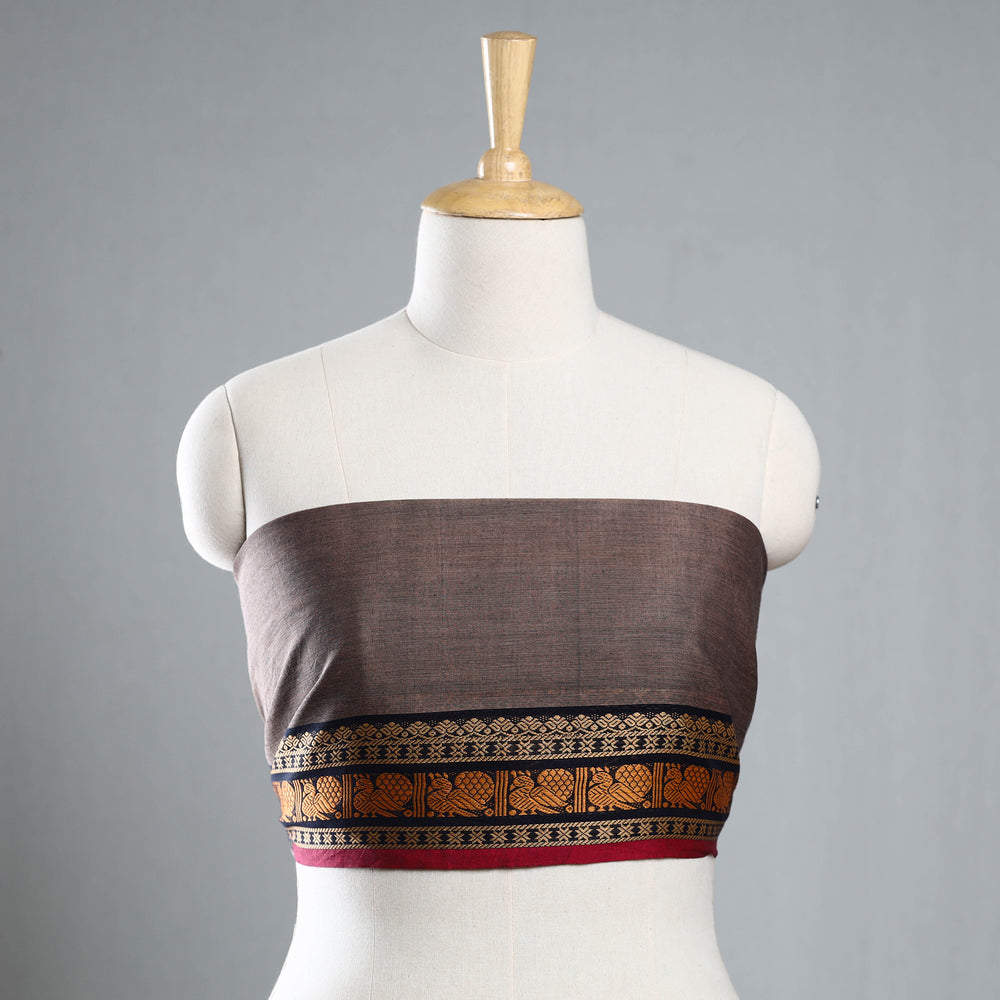 Brown - Kanchipuram Silk Cotton Blouse Piece 41