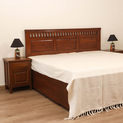 Bijnor Pure Handloom Cotton Double Bed Sheet (108 x 90 in) 13