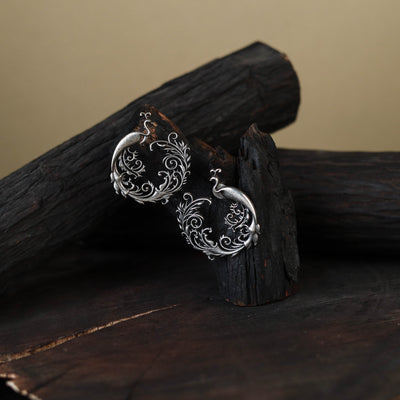 White German Silver-Plated Classic Earrings