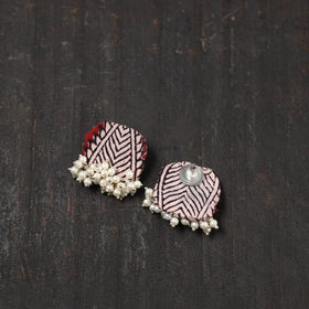 Buy Vedika Fabart Handmade Pearl Earrings
