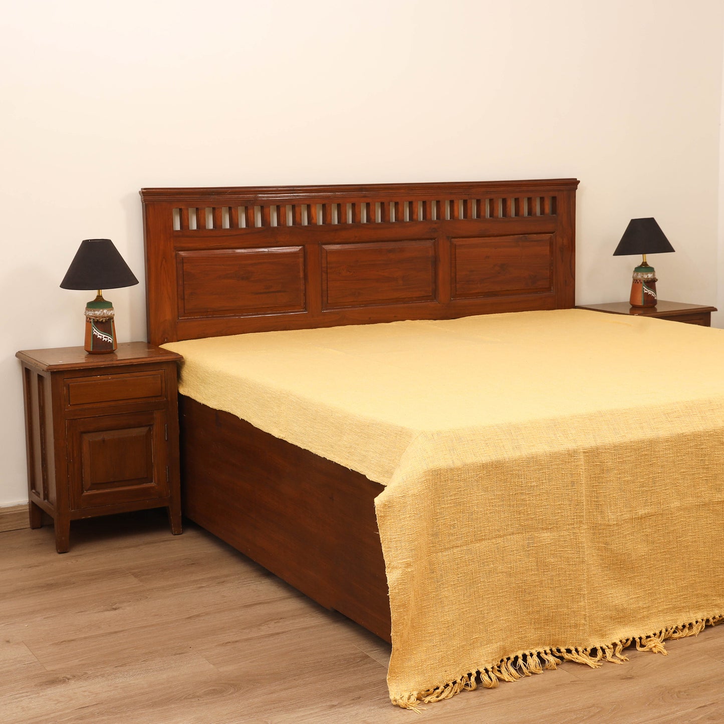 Bijnor Pure Handloom Cotton Double Bed Sheet (108 x 90 in) 14