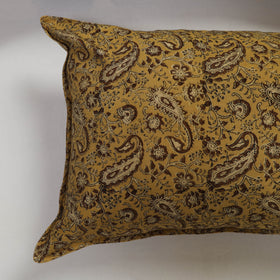 Yellow - set of 2 kalamkari cotton pillow covers 15