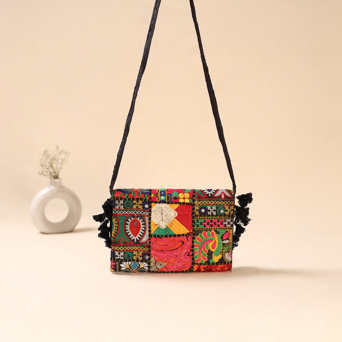 Khambadiya Patchwork Sling Bag 39