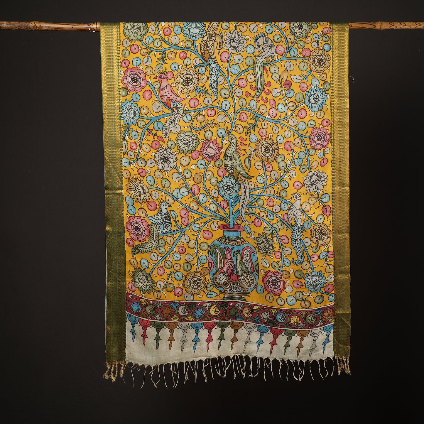 Kalamkari Handpainted Dupatta