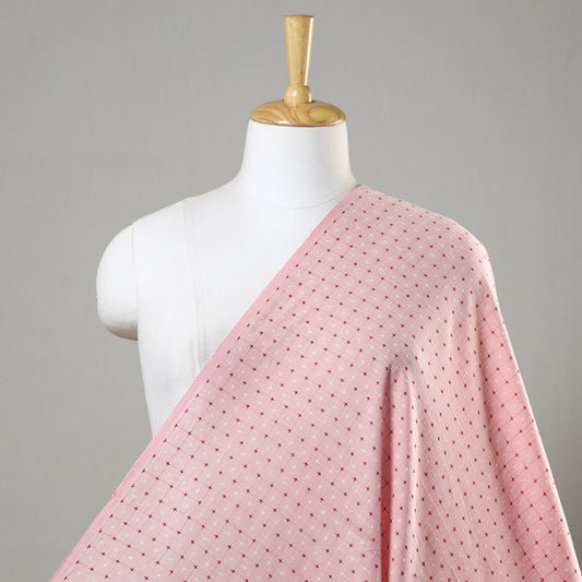 Pink - Jacquard Prewashed Cotton Fabric 16