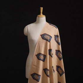 Natural Dyed Hand Block Print Ajrakh Cotton Hakoba Fabric 39