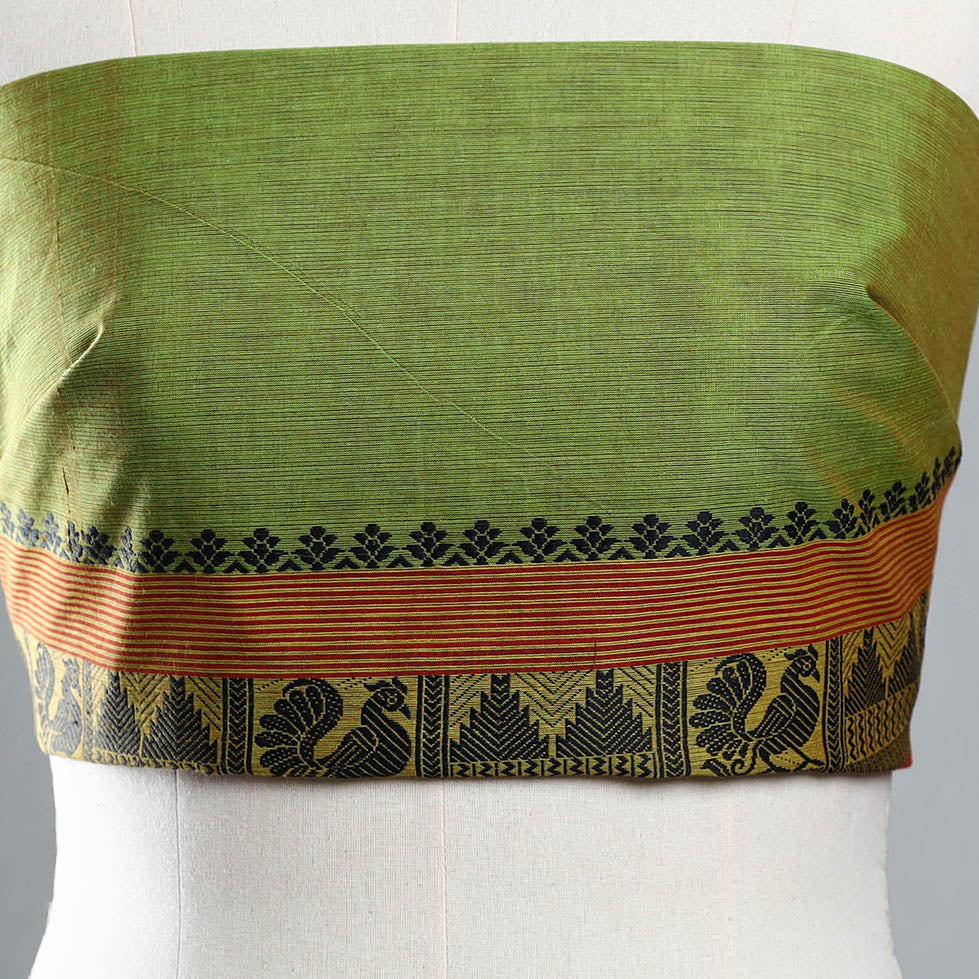 Green - Kanchipuram Cotton Blouse Piece 22