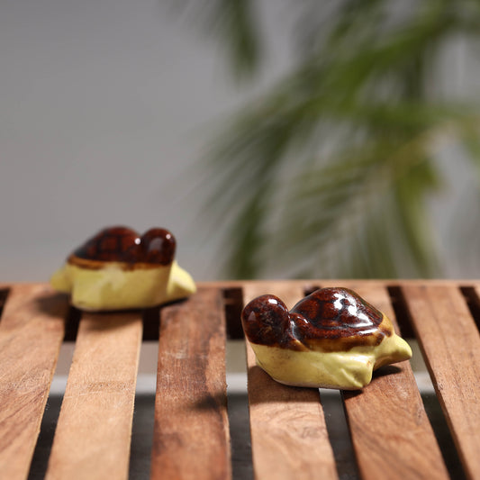 Turtle - Handcrafted Ceramic Toys (Set of 2)