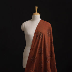 Natural Dyed Hand Block Print Ajrakh Cotton Hakoba Fabric 49