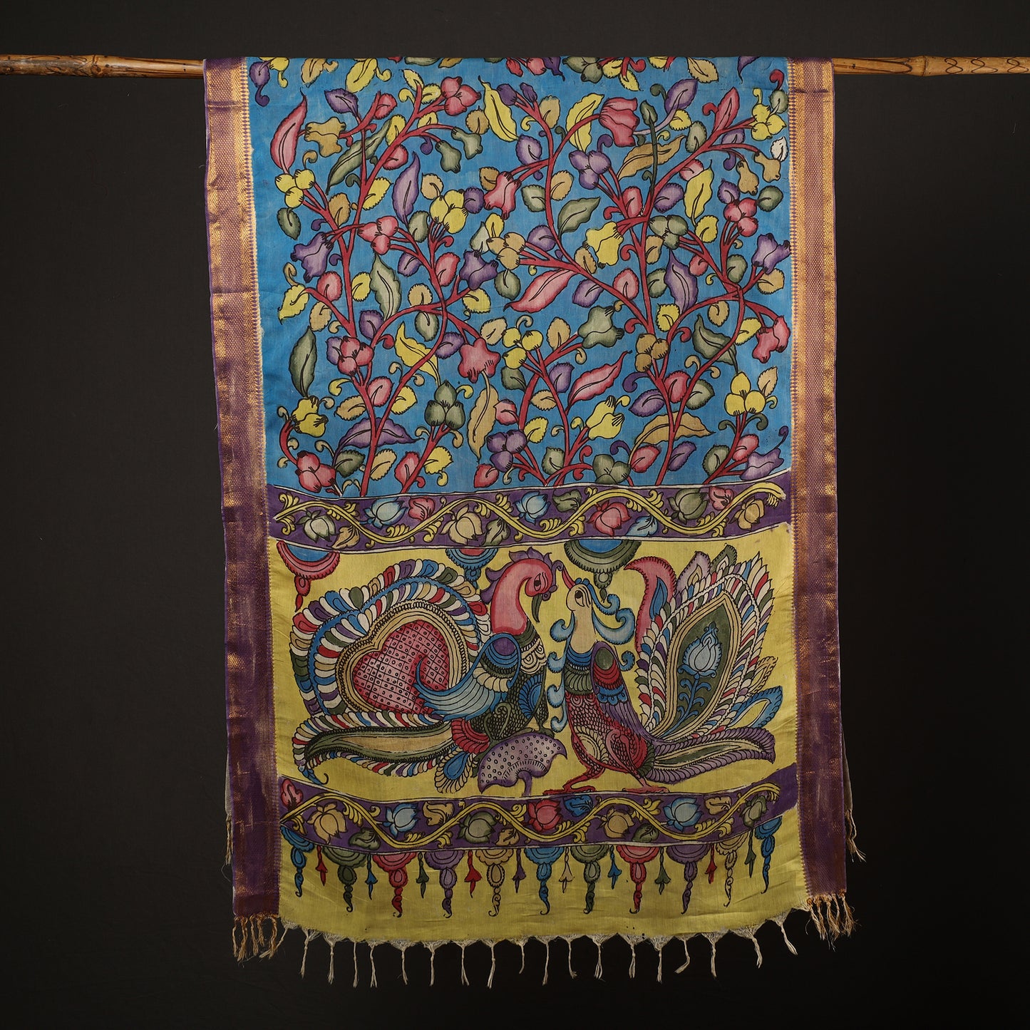 Kalamkari Handpainted Dupatta