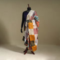 Multicolor - patchwork reversible silk bengal kantha work