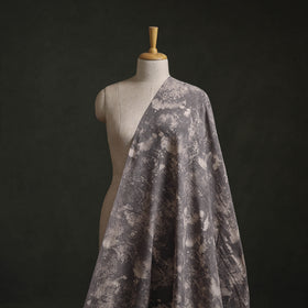 Grey - Authentic Kutch Hand Block Batik Print Pure Handwoven Natural Dyed Kala Cotton Fabric 30