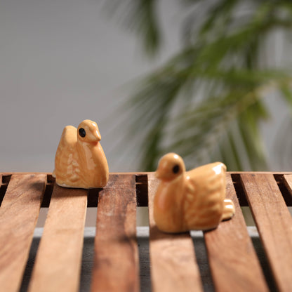 Duck - Handcrafted Ceramic Toys (Set of 2)