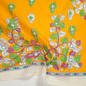 Yellow - Cotton Kalamkari Print Blouse Piece 09