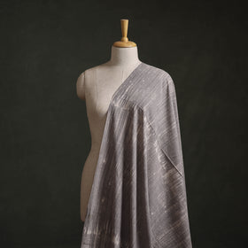 Grey - Authentic Kutch Hand Block Batik Print Pure Handwoven Natural Dyed Kala Cotton Fabric 31