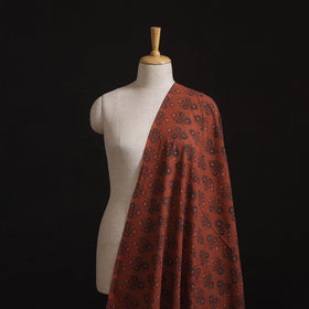 Natural Dyed Hand Block Print Ajrakh Cotton Hakoba Fabric 67