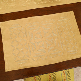 Barmer Applique Cutwork Dining Table Runner with Mat Set 46