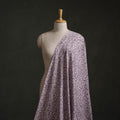 Purple - Authentic Kutch Hand Block Batik Print Pure Handwoven Natural Dyed Kala Cotton Fabric 38