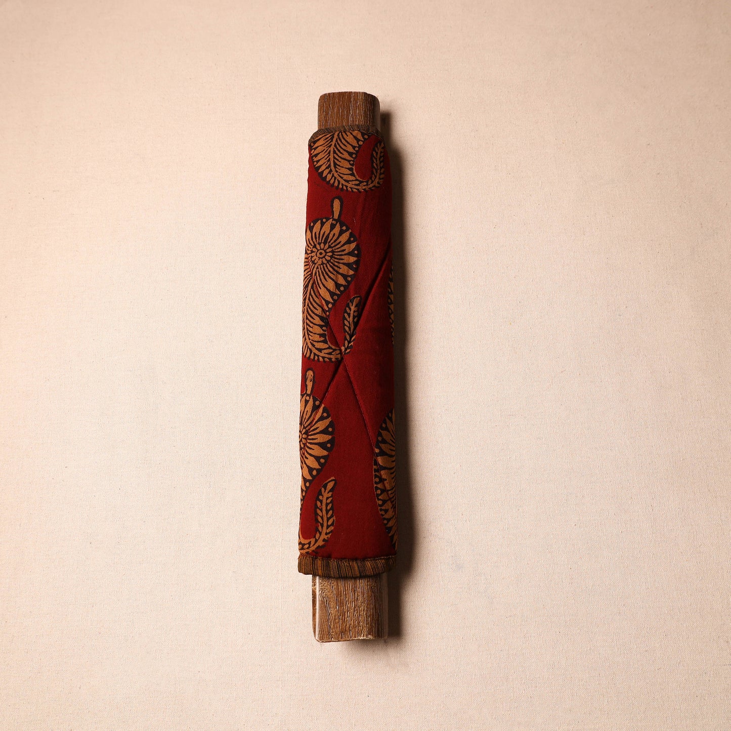 Buy Handmade Cotton Maroon Fridge Handle Cover