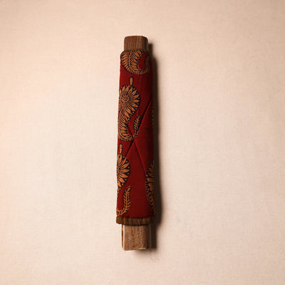 Buy Handmade Cotton Maroon Fridge Handle Cover