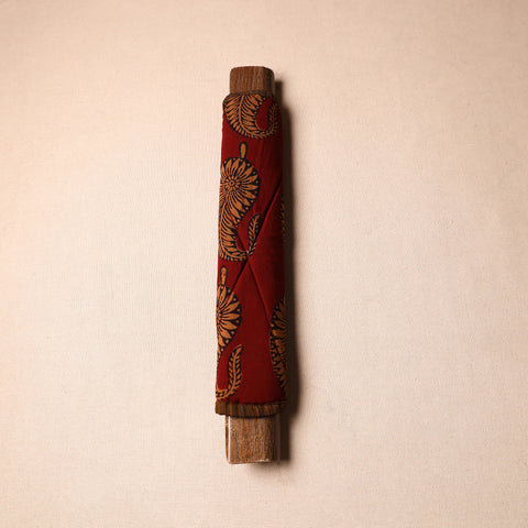 Buy Handmade Cotton Maroon Fridge Handle Cover