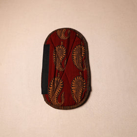 Buy Handmade Cotton Maroon Fridge Handle Cover