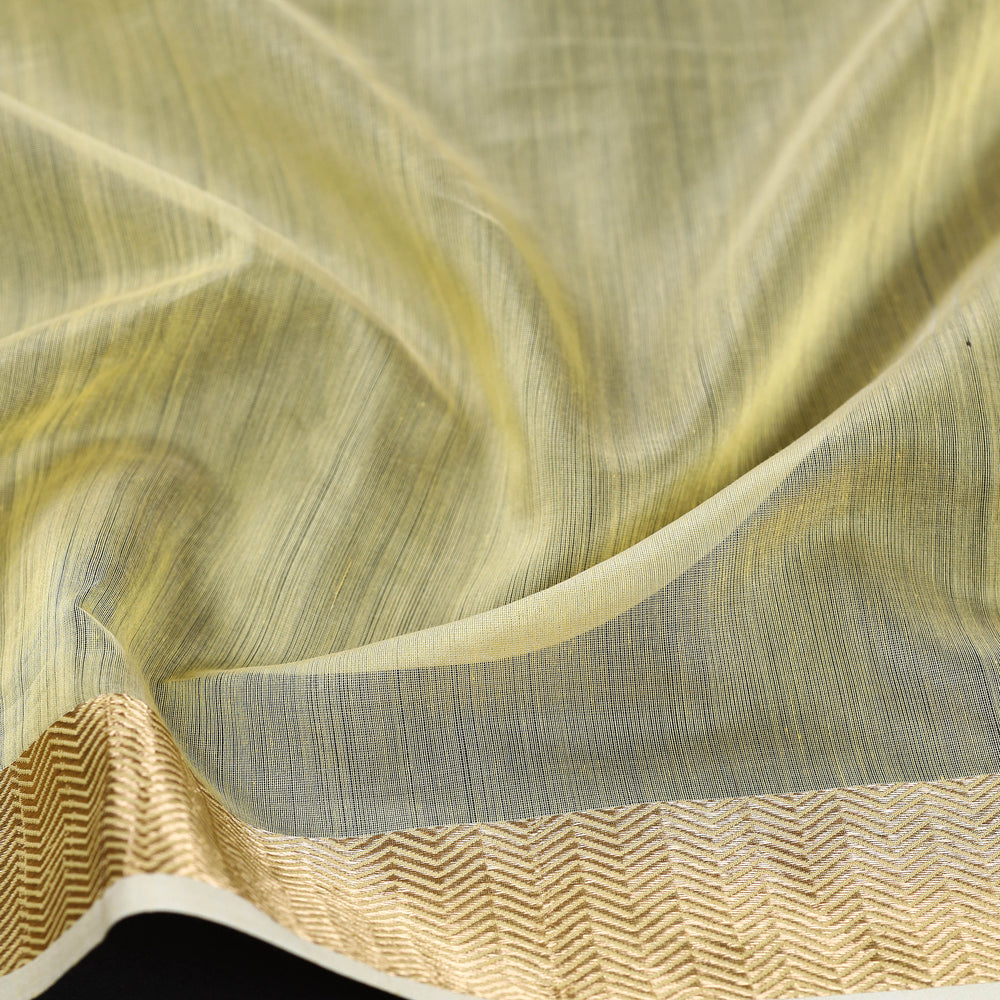 Yellow - Maheshwari Silk Blouse Piece 07