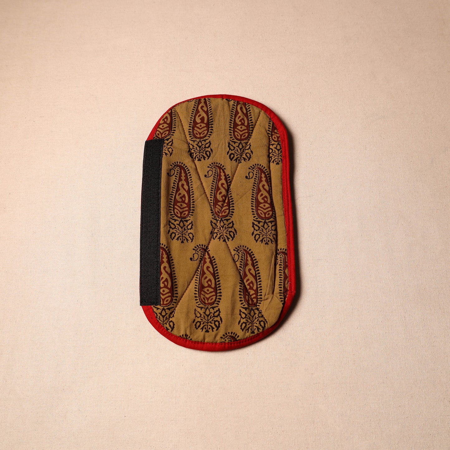 Buy Handmade Cotton Brown Fridge Handle Cover