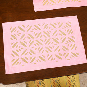 Barmer Applique Cutwork Dining Table Runner with Mat Set 48