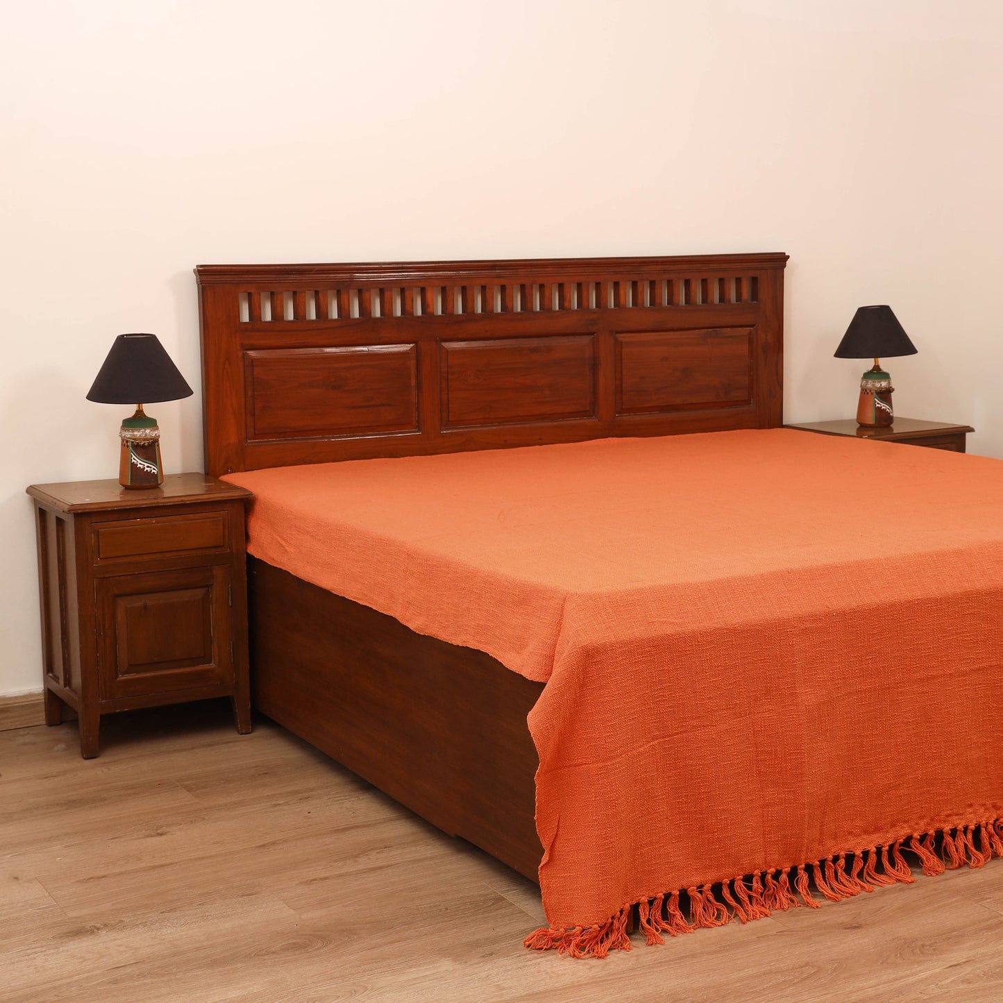 Bijnor Pure Handloom Cotton Double Bed Sheet (108 x 90 in) 21