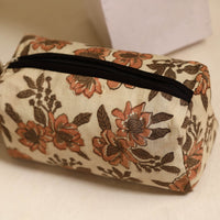 Brown - Handmade Cotton Toiletry Bags (Set of 3) 13