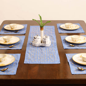 Barmer Applique Cutwork Dining Table Runner with Mat Set 49