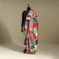 Multicolor - patchwork reversible silk bengal kantha work