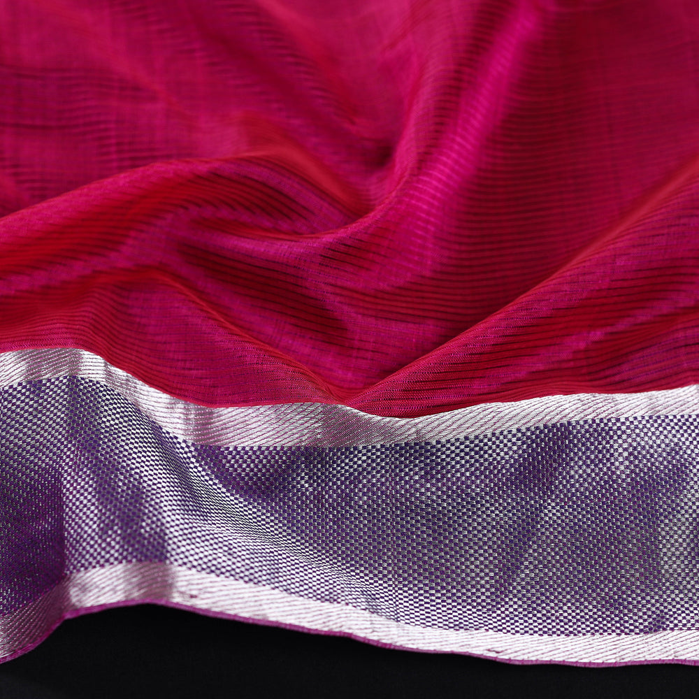 Pink - Maheshwari Silk Blouse Piece 18