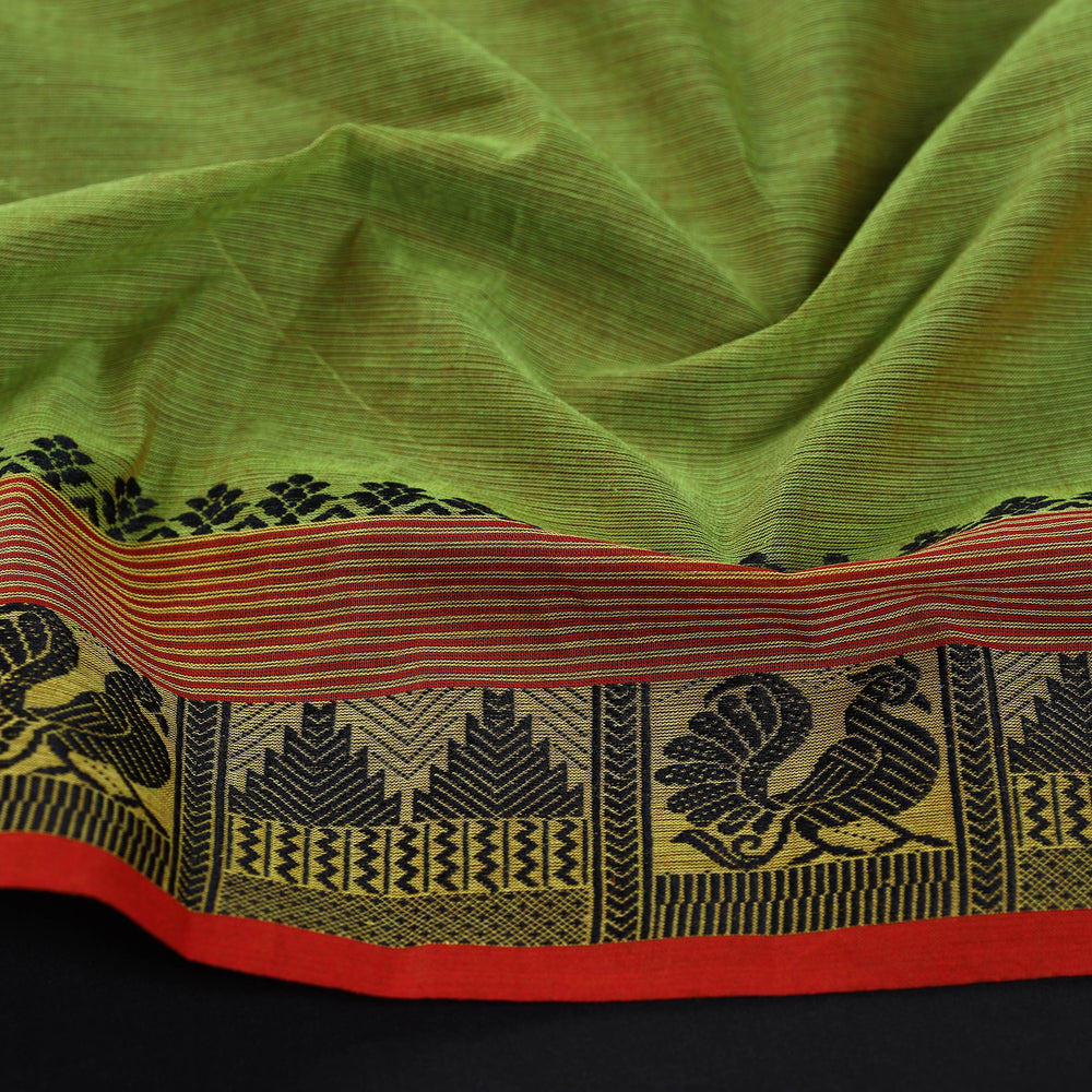 Green - Kanchipuram Cotton Blouse Piece 22