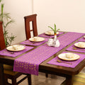 Barmer Applique Cutwork Dining Table Runner with Mat Set 52