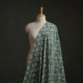 Green - Authentic Kutch Hand Block Batik Print Pure Handwoven Natural Dyed Kala Cotton Fabric 56