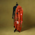 Red - chanderi silk handpainted pichwai dupatta 09
