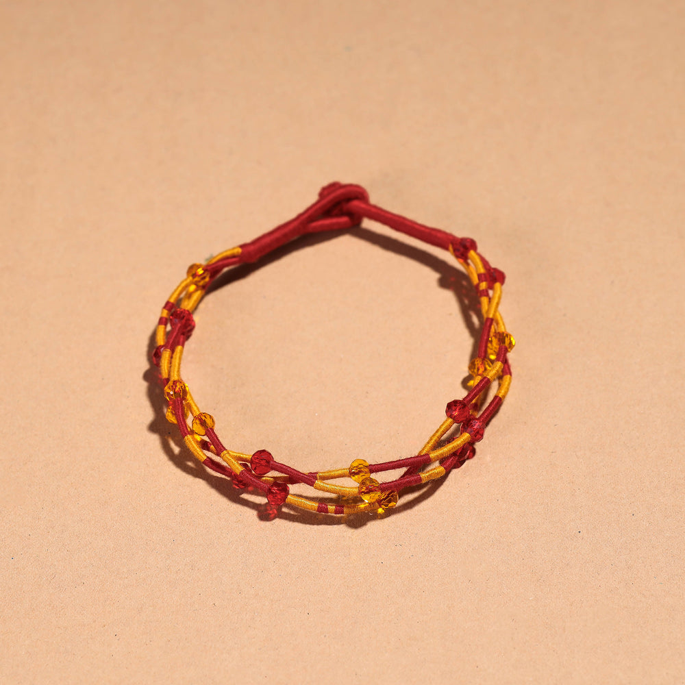 patwa thread beadwork anklet