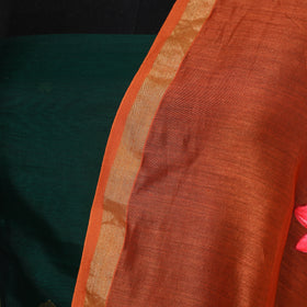 Red - chanderi silk handpainted pichwai dupatta 09