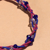 patwa thread beadwork anklet