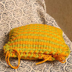 Handwoven Upcycled Cotton Cushion Cover