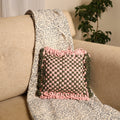  Handwoven Upcycled Cotton Cushion Cover 