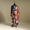 Multicolor - patchwork reversible silk bengal kantha work