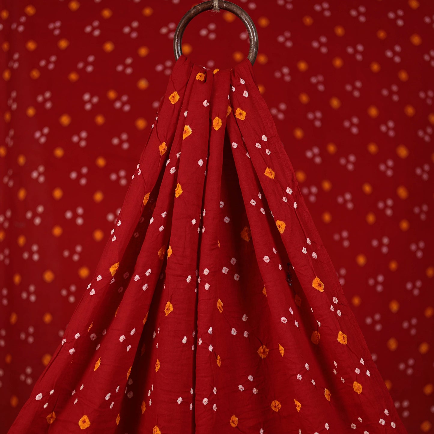 Kutch Bandhani Tie-Dye Cotton Fabric 17