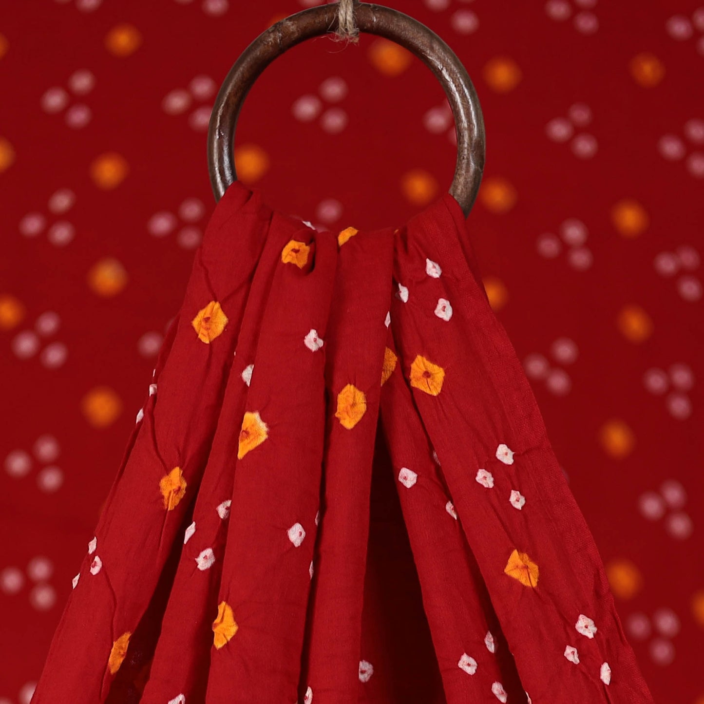 Kutch Bandhani Tie-Dye Cotton Fabric 17