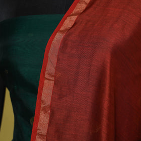 Red - chanderi silk handpainted pichwai dupatta 11