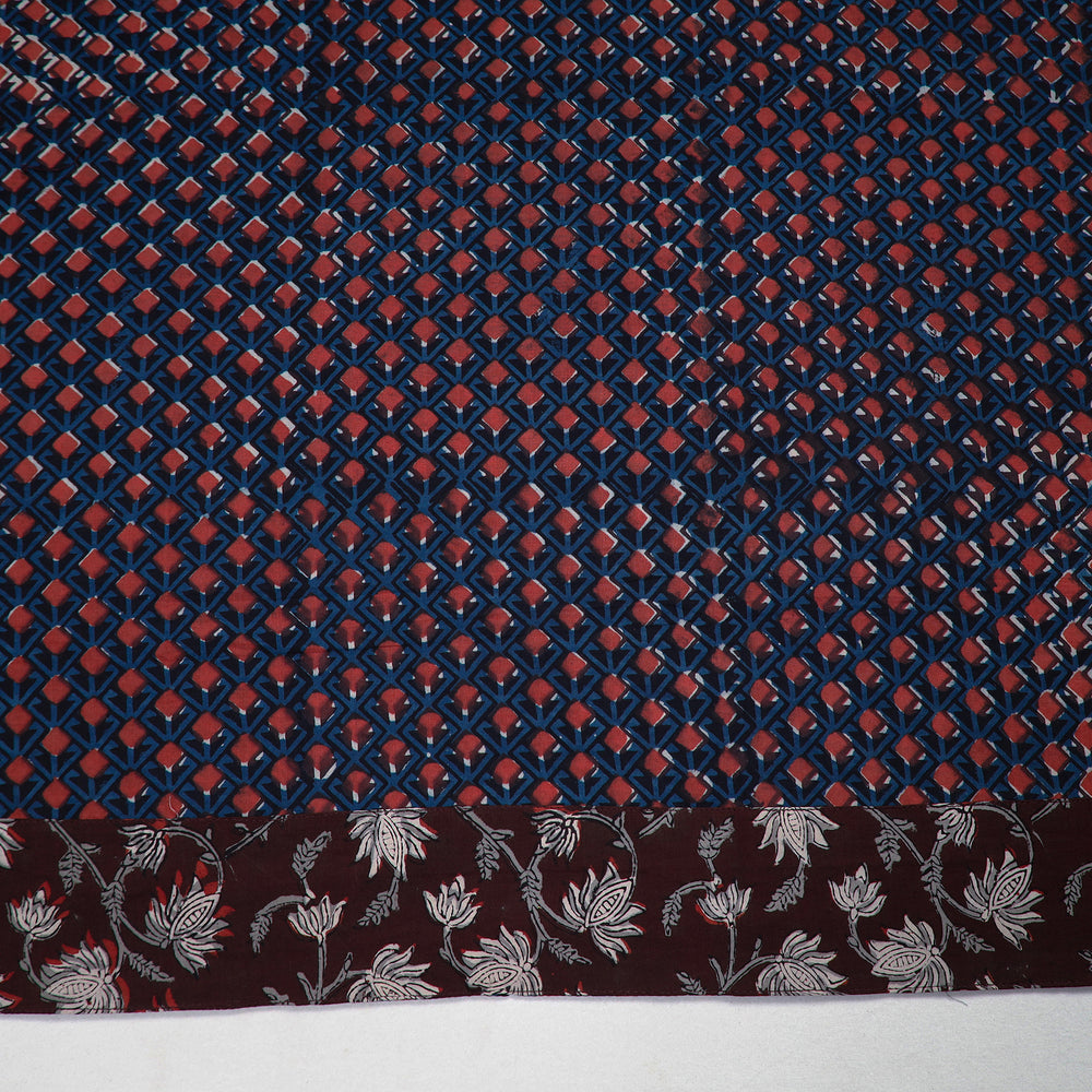 Block Printed Cotton Bagru Blouse Piece 114